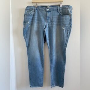 Old Navy The Diva Blue Distressed Skinny Jeans Size 20 New Without Tag